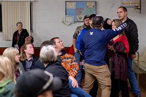 Residents Clash at Boardman Town Hall Meeting .